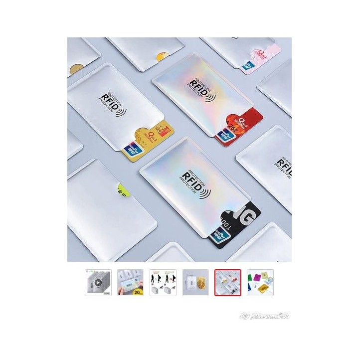 Fundas RFID Antirrobo para Tarjetas | Protección Contra Clonación