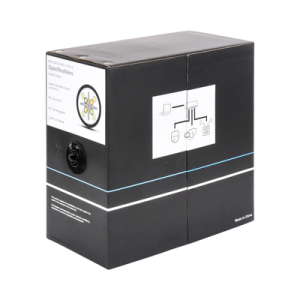 Bobina de Cable 305 Metros (1000 Pies) Cat6, 24 AWG, Climas Extremos, Color Negro, Sin Blindar, para Intemperie