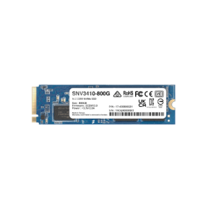 SSD NVMe M.2 SNV3410/3510 | SSD 400GB | Alto Rendimiento 400000 IOPS Lectura | 70000 IOPS Escritura | Resistencia 1022 TBW | Protección de Datos Integral | Análisis de Vida Útil | Diseñada para Sistemas Synology.